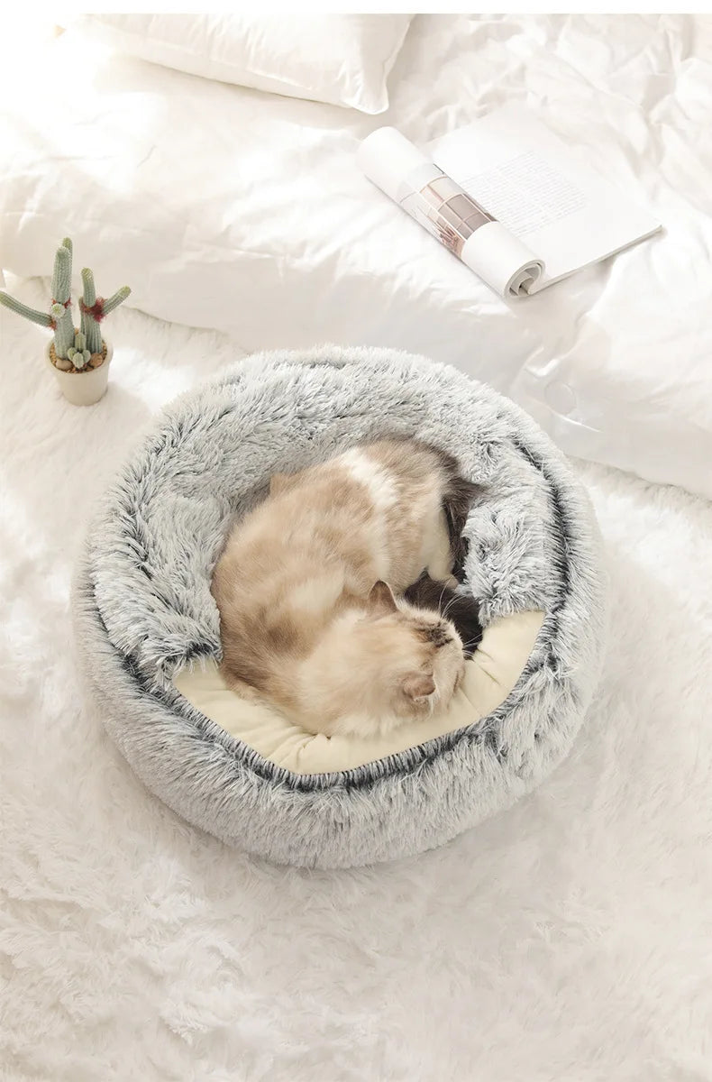 Autumn & Winter Soft Plush Pet Bed